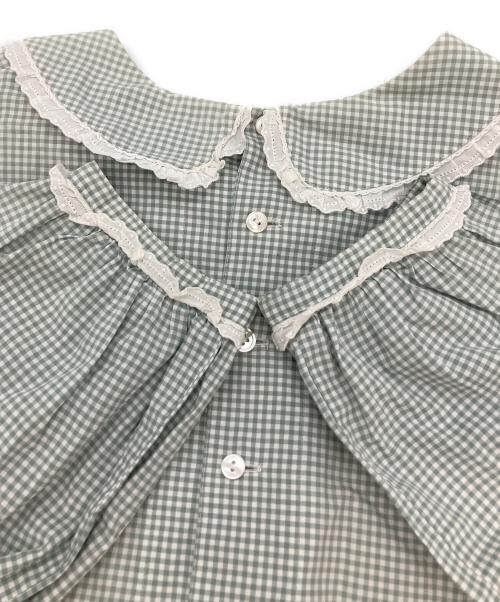 PINK HOUSE（ピンクハウス）PINK HOUSE (ピンクハウス) ギンガムチェックワンピース グリーン サイズ:-の古着・服飾アイテム