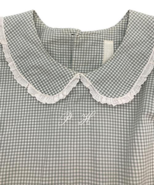 PINK HOUSE（ピンクハウス）PINK HOUSE (ピンクハウス) ギンガムチェックワンピース グリーン サイズ:-の古着・服飾アイテム