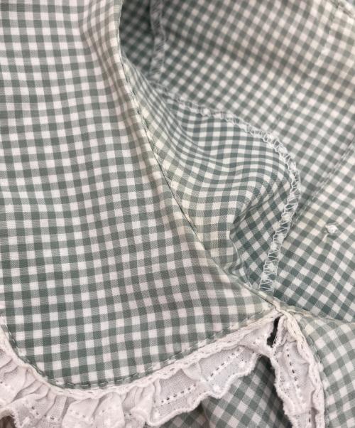 PINK HOUSE（ピンクハウス）PINK HOUSE (ピンクハウス) ギンガムチェックワンピース グリーン サイズ:-の古着・服飾アイテム