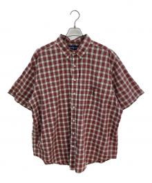 RALPH LAUREN（ラルフローレン）の古着「ハーフスリーブチェックシャツ」｜レッド