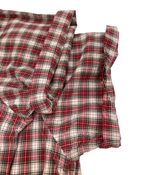 RALPH LAUREN（ラルフローレン）RALPH LAUREN (ラルフローレン) ハーフスリーブチェックシャツ レッド サイズ:2X BIGの古着・服飾アイテム