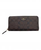 COACHコーチ）の古着「長財布」｜ブラウン×ブラック