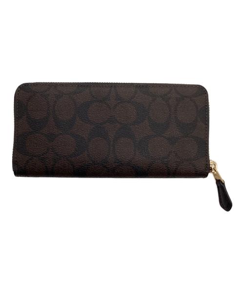 COACH（コーチ）COACH (コーチ) 長財布 ブラウン×ブラック サイズ:-の古着・服飾アイテム