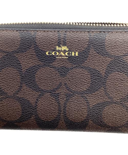 COACH（コーチ）COACH (コーチ) 長財布 ブラウン×ブラック サイズ:-の古着・服飾アイテム