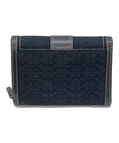COACH（コーチ）COACH (コーチ) ソーホー/シグネチャー2つ折り財布 ブラックの古着・服飾アイテム