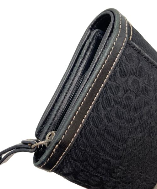 COACH（コーチ）COACH (コーチ) ソーホー/シグネチャー2つ折り財布 ブラックの古着・服飾アイテム