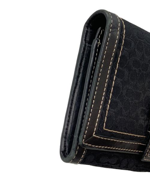 COACH（コーチ）COACH (コーチ) ソーホー/シグネチャー2つ折り財布 ブラックの古着・服飾アイテム