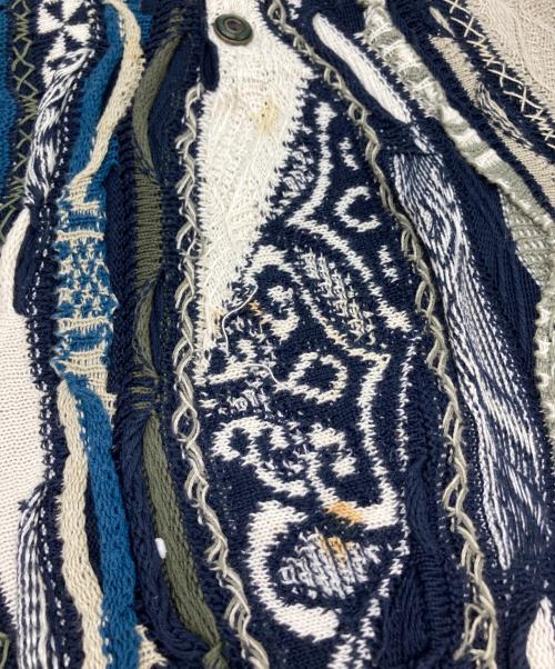 Coogi（クージー）Coogi (クージー) 3Dニットプルオーバー ネイビー サイズ:XLの古着・服飾アイテム