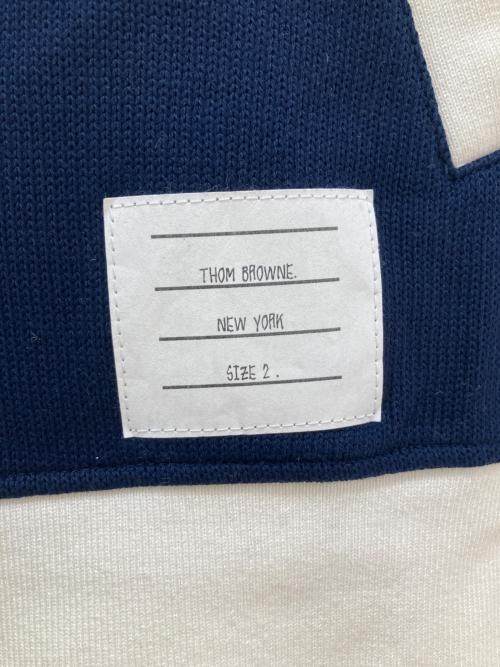 Thom Browne（トムブラウン）Thom Browne (トムブラウン) ダブルジップニットパーカー ネイビー サイズ:2の古着・服飾アイテム