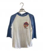 THE BEACH BOYSザ ビーチ ボーイズ）の古着「ラグランカットソー」｜ブルー×ホワイト