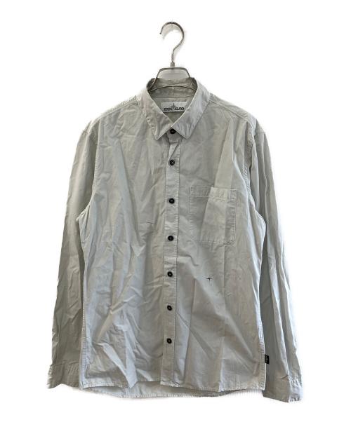 STONE ISLAND（ストーンアイランド）STONE ISLAND (ストーンアイランド) 長袖シャツ グレー サイズ:Mの古着・服飾アイテム