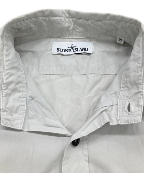 STONE ISLAND（ストーンアイランド）STONE ISLAND (ストーンアイランド) 長袖シャツ グレー サイズ:Mの古着・服飾アイテム