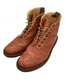 Tricker's（トリッカーズ）の古着「ウィングチップブーツ」｜ブラウン