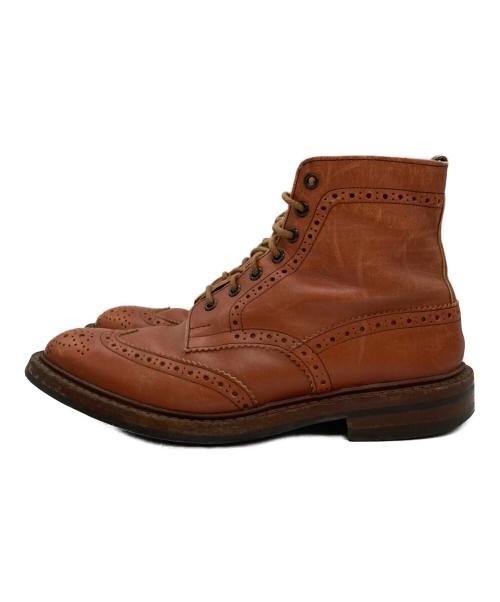 Tricker's（トリッカーズ）Tricker's (トリッカーズ) ウィングチップブーツ ブラウン サイズ:UK9Tの古着・服飾アイテム
