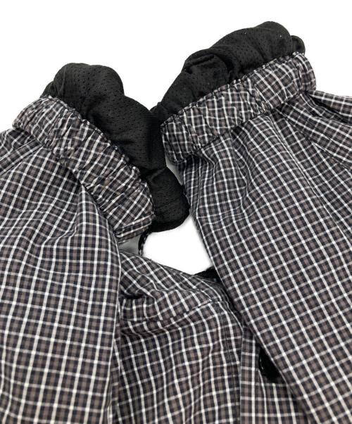UMBRO（アンブロ）UMBRO (アンブロ) slamjam GINGHAM MASKED SHIRT/シャツパーカー ブラウン×ブラック サイズ:Ｌの古着・服飾アイテム