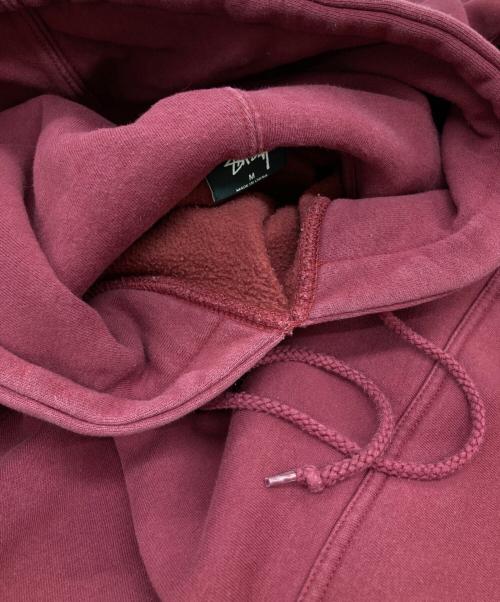 stussy（ステューシー）stussy (ステューシー) Basic Stussy Hoodie/パーカー レッド サイズ:Mの古着・服飾アイテム