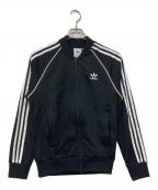 adidasアディダス）の古着「トラックブルゾン」｜ブラック