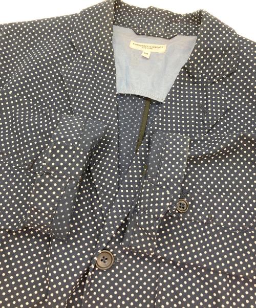 Engineered Garments（エンジニアド ガーメンツ）Engineered Garments (エンジニアド ガーメンツ) ドット柄ジャケット ネイビー サイズ:Mの古着・服飾アイテム