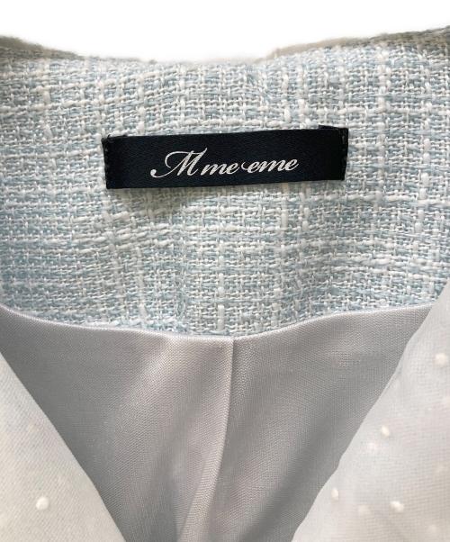 M ME EME（エムミーエメ）M me eme (エムミーエメ) ツイードセットアップ ブルー サイズ:表記なしの古着・服飾アイテム