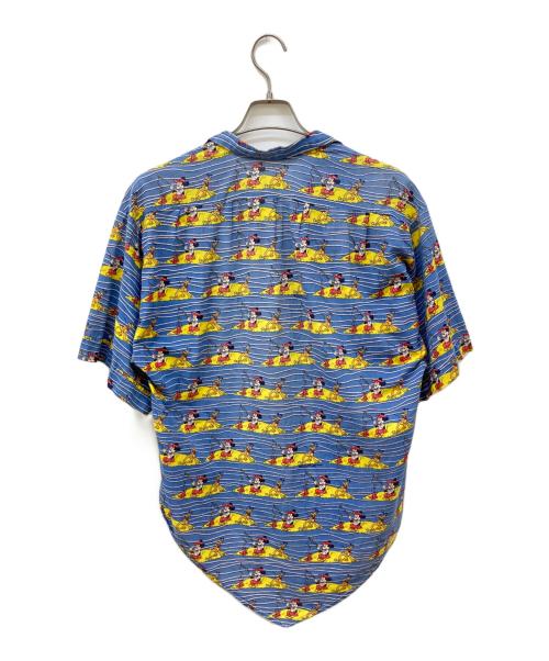 USED（ユーズド）USED (ユーズド) 総柄オープンカラーシャツ ブルー サイズ:表記無しの古着・服飾アイテム