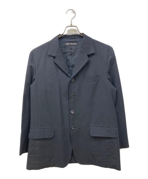 ISSEY MIYAKE（イッセイミヤケ）ISSEY MIYAKE (イッセイミヤケ) 裏地デザインテーラードジャケット ブラック サイズ:2の古着・服飾アイテム
