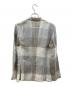 ARMANI COLLEZIONI (アルマーニ コレツィオーニ) ブロックチェックリネンジャケット アイボリー×グレー サイズ:S：8000円
