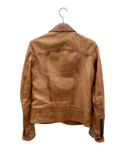DOLCE & GABBANA（ドルチェ＆ガッバーナ）DOLCE & GABBANA (ドルチェ＆ガッバーナ) レザージャケット ブラウン サイズ:Ⅿの古着・服飾アイテム