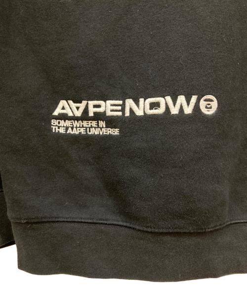 A BATHING APE（アベイシングエイプ）A BATHING APE (アベイシングエイプ) ハーフジップスウェット ブラック サイズ:Ⅼの古着・服飾アイテム