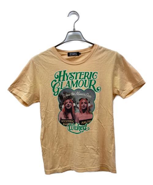 Hysteric Glamour（ヒステリックグラマー）Hysteric Glamour (ヒステリックグラマー) ガールプリントTシャツ オレンジ サイズ:Sの古着・服飾アイテム