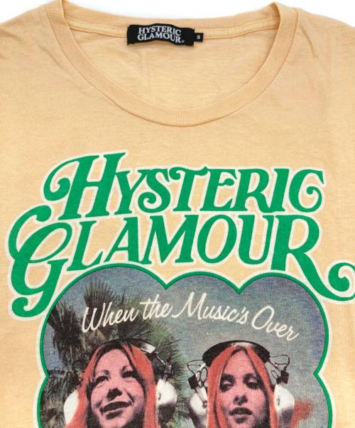 Hysteric Glamour（ヒステリックグラマー）Hysteric Glamour (ヒステリックグラマー) ガールプリントTシャツ オレンジ サイズ:Sの古着・服飾アイテム
