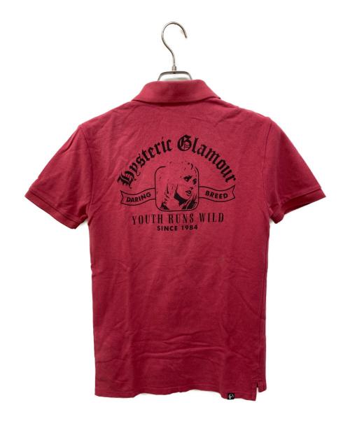 Hysteric Glamour（ヒステリックグラマー）Hysteric Glamour (ヒステリックグラマー) ガールプリントポロシャツ ピンク サイズ:Sの古着・服飾アイテム