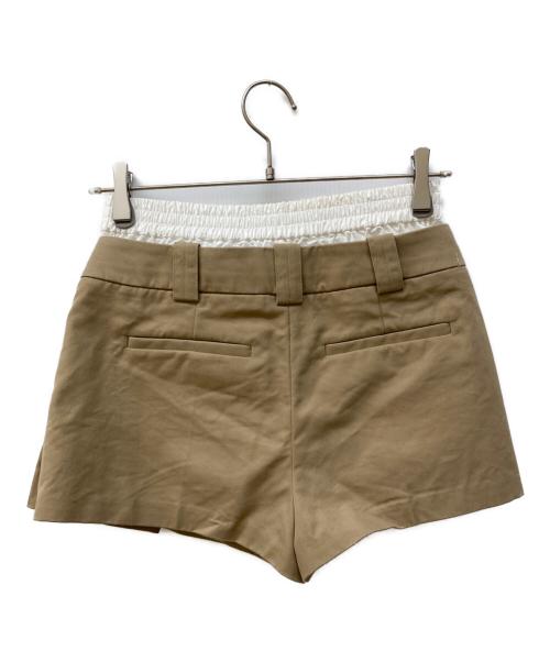 ALEXANDER WANG（アレキサンダー・ワン）ALEXANDER WANG (アレキサンダー・ワン) フェイクレイヤードスコート ベージュ サイズ:Ⅿの古着・服飾アイテム
