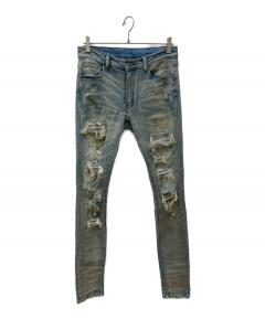 中古・古着通販】MB (エムビー) サルエルデニムパンツ インディゴ