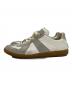 Maison Margiela (メゾンマルジェラ) ローカットスニーカー/ジャーマントレーナー ホワイト×グレー サイズ:43：15000円