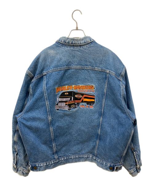 CarHartt（カーハート）CarHartt (カーハート) ブランケットライニングデニムトラッカージャケット インディゴ サイズ:XLの古着・服飾アイテム