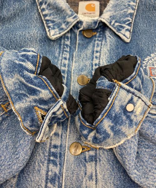CarHartt（カーハート）CarHartt (カーハート) ブランケットライニングデニムトラッカージャケット インディゴ サイズ:XLの古着・服飾アイテム