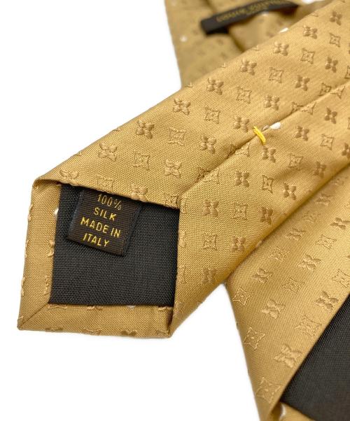 LOUIS VUITTON（ルイ ヴィトン）LOUIS VUITTON (ルイ ヴィトン) モノグラム柄ネクタイ ゴールド サイズ:-の古着・服飾アイテム