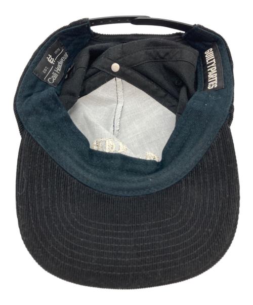 WACKO MARIA（ワコマリア）WACKO MARIA (ワコマリア) cali headwear (カリヘッドウェア) コーデュロイキャップ ブラックの古着・服飾アイテム