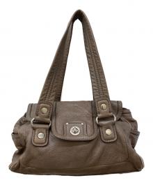 Marc by Marc Jacobs（マークバイマークジェイコブス）の古着「ターンロックレザーハンドバッグ」｜ブラウン