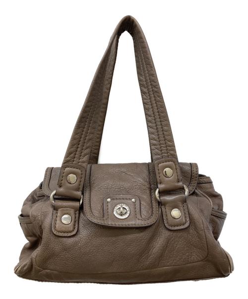 Marc by Marc Jacobs（マークバイマークジェイコブス）Marc by Marc Jacobs (マークバイマークジェイコブス) ターンロックレザーハンドバッグ ブラウンの古着・服飾アイテム