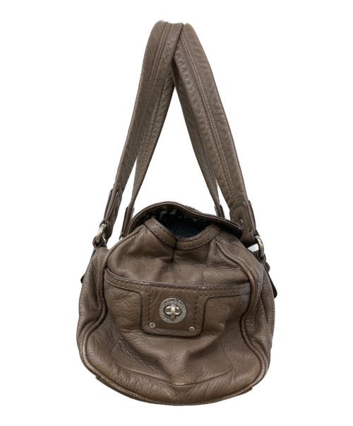 Marc by Marc Jacobs（マークバイマークジェイコブス）Marc by Marc Jacobs (マークバイマークジェイコブス) ターンロックレザーハンドバッグ ブラウンの古着・服飾アイテム