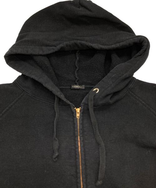 COMOLI（コモリ）COMOLI (コモリ) コットン裏毛ジップパーカー ブラック サイズ:4の古着・服飾アイテム
