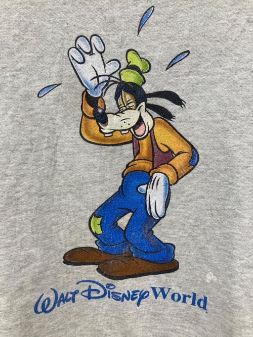 DISNEY（ディズニ―）Disney (ディズニ―) キャラクタープリントスウェット グレー サイズ:Ｌの古着・服飾アイテム