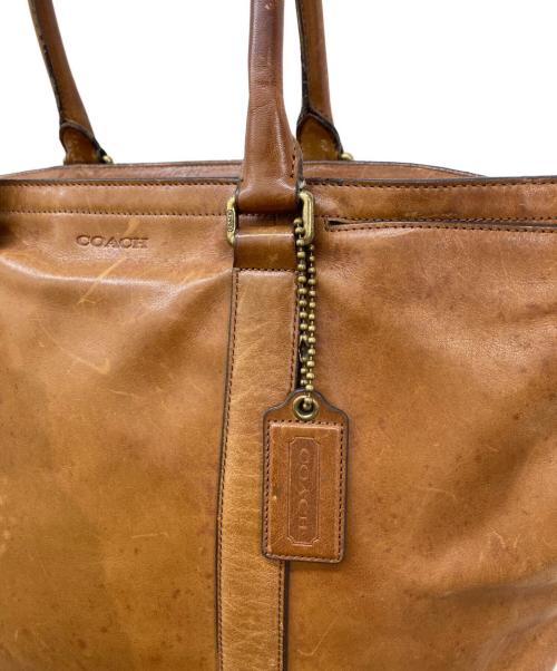 COACH（コーチ）COACH (コーチ) レザートートバッグ ブラウンの古着・服飾アイテム