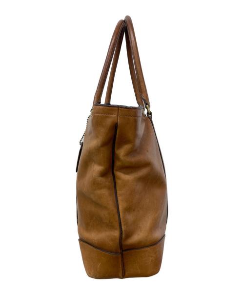 COACH（コーチ）COACH (コーチ) レザートートバッグ ブラウンの古着・服飾アイテム