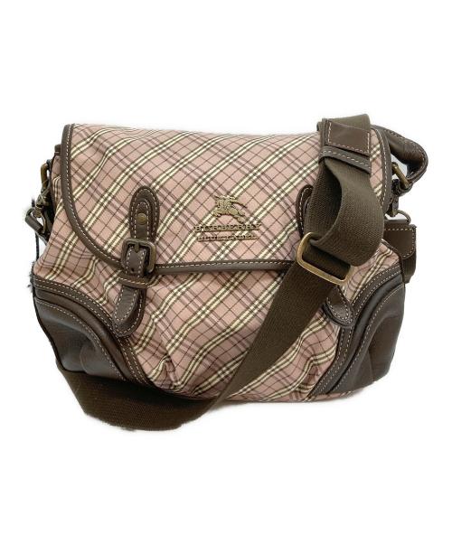 BURBERRY BLUE LABEL（バーバリー ブルー レーベル）BURBERRY BLUE LABEL (バーバリー ブルー レーベル) 2WAYショルダーバッグ ピンクの古着・服飾アイテム
