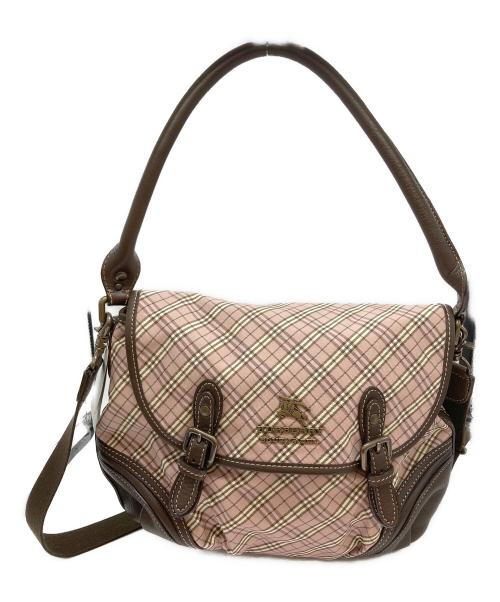 BURBERRY BLUE LABEL（バーバリー ブルー レーベル）BURBERRY BLUE LABEL (バーバリー ブルー レーベル) 2WAYショルダーバッグ ピンクの古着・服飾アイテム