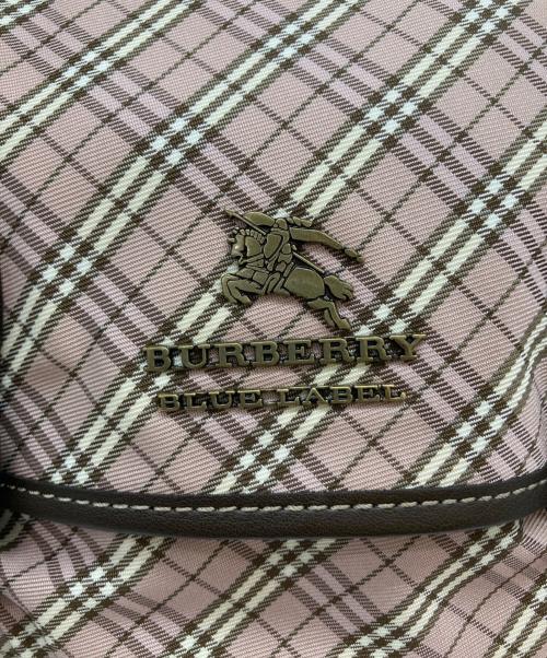 BURBERRY BLUE LABEL（バーバリー ブルー レーベル）BURBERRY BLUE LABEL (バーバリー ブルー レーベル) 2WAYショルダーバッグ ピンクの古着・服飾アイテム