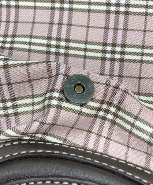BURBERRY BLUE LABEL（バーバリー ブルー レーベル）BURBERRY BLUE LABEL (バーバリー ブルー レーベル) 2WAYショルダーバッグ ピンクの古着・服飾アイテム
