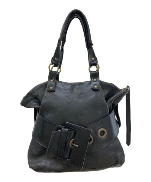 COLLECTION PRIVEE?（コレクション プリベー）COLLECTION PRIVEE? (コレクション プリベー) レザーバッグ ブラックの古着・服飾アイテム
